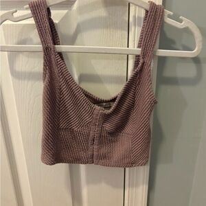 Women's Ribbed Knit Crop Top